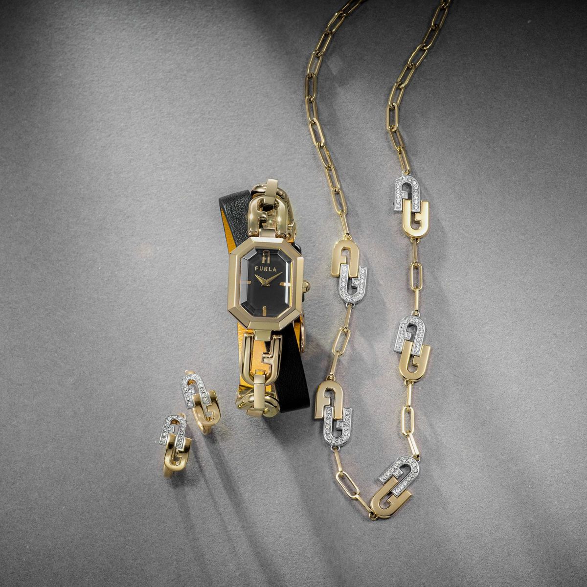 FURLA  ARCH DOUBLE NECKLACE フルラ フルラアーチダブルネックレス / FJ0130NTU