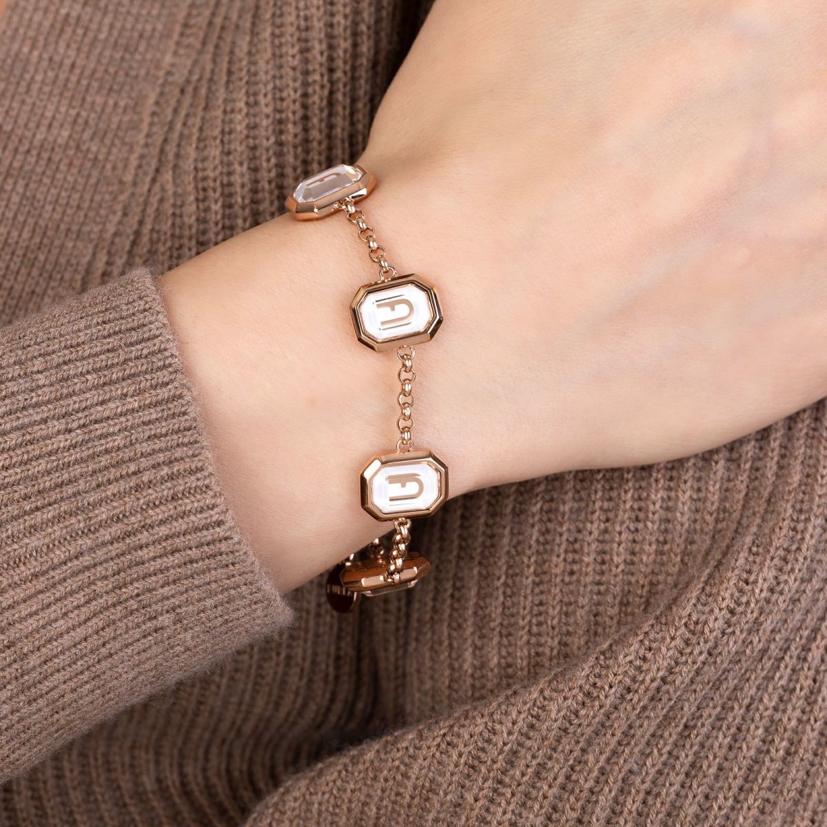 FURLA  OCTAGONAL BRRACELETE フルラ フルラオクタゴナルブレスレット / FJ0315BTU