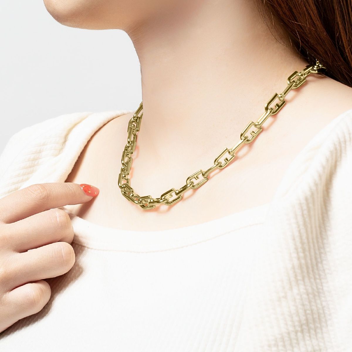 FURLA  FURLA CHAINED LOGO NECKLACE フルラ フルラチェーンロゴネックレス / FJ0908NTU