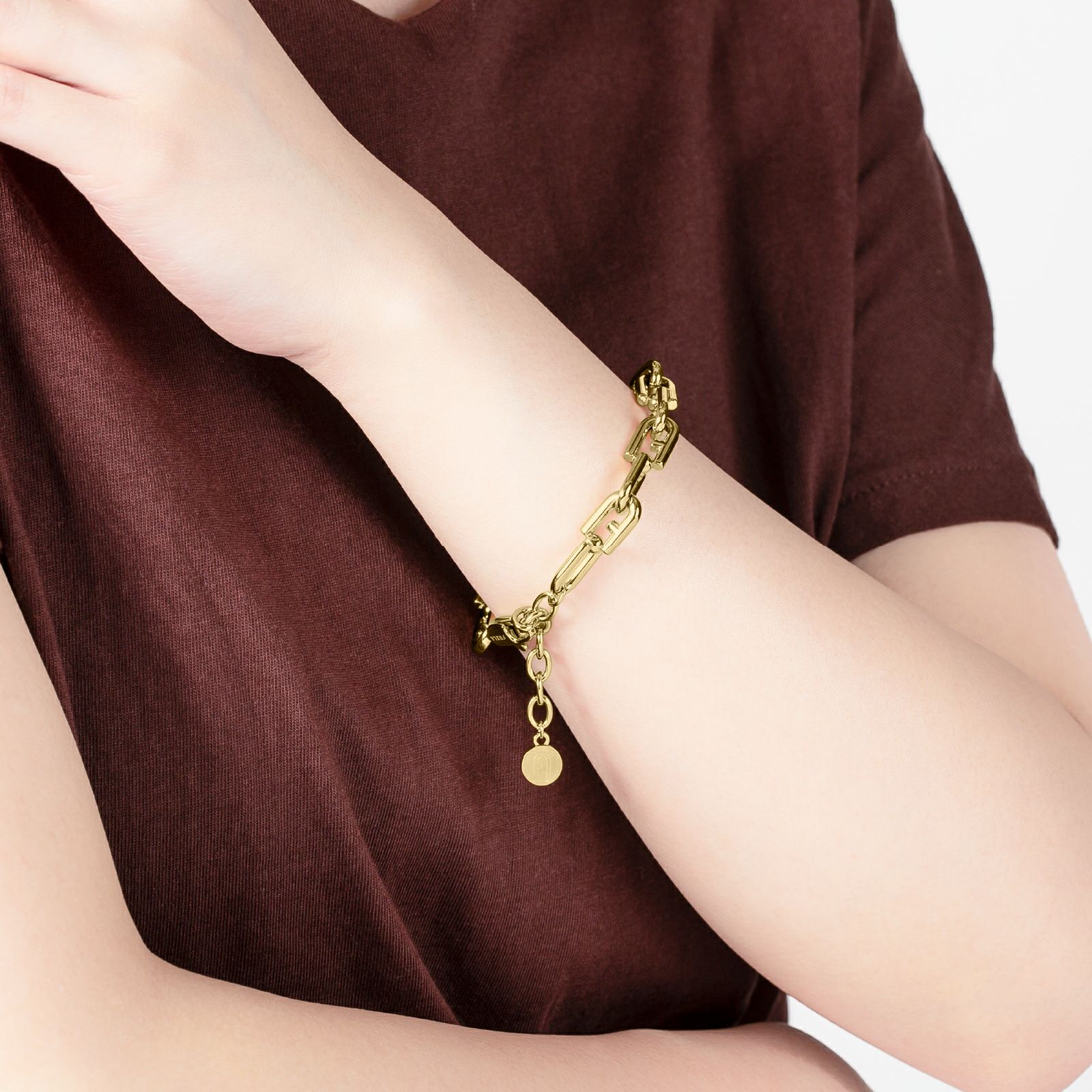 FURLA  FURLA CHAINED LOGO BRACELET フルラ フルラチェーンロゴブレスレット / FJ0910BTU