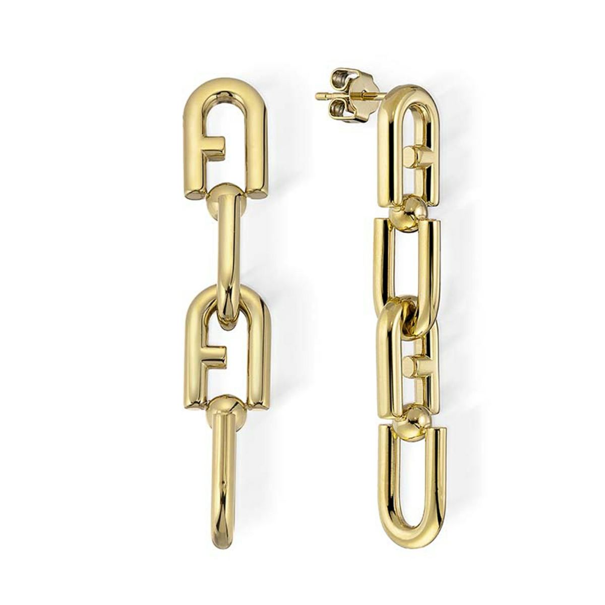 FURLA  FURLA CHAINED LOGO フルラ フルラチェーンロゴ ピアス / FJ0909ETU