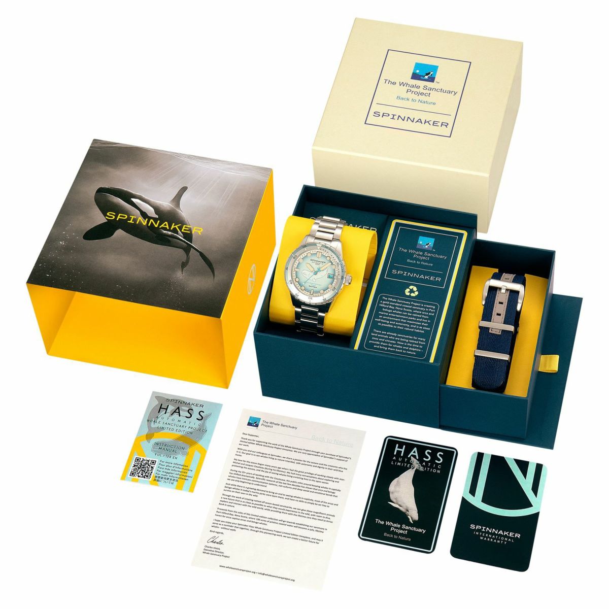 SPINNAKER  HASS AUTOMATIC スピニカー ハス オートマティック<br>ホエール サンクチュアリ プロジェクト リミテッド エディション  / SP-5128-11