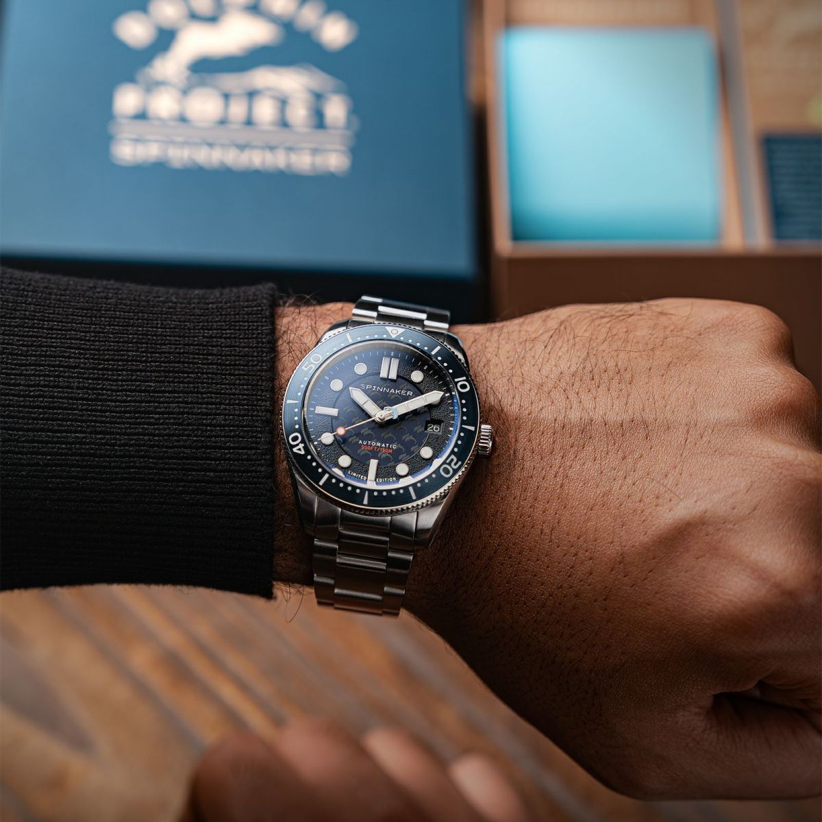 SPINNAKER  CROFT MID-SIZE AUTOMATIC スピニカー クロフト ミッドサイズオートマティック<br>ドルフィンプロジェクト  / SP-5129-11