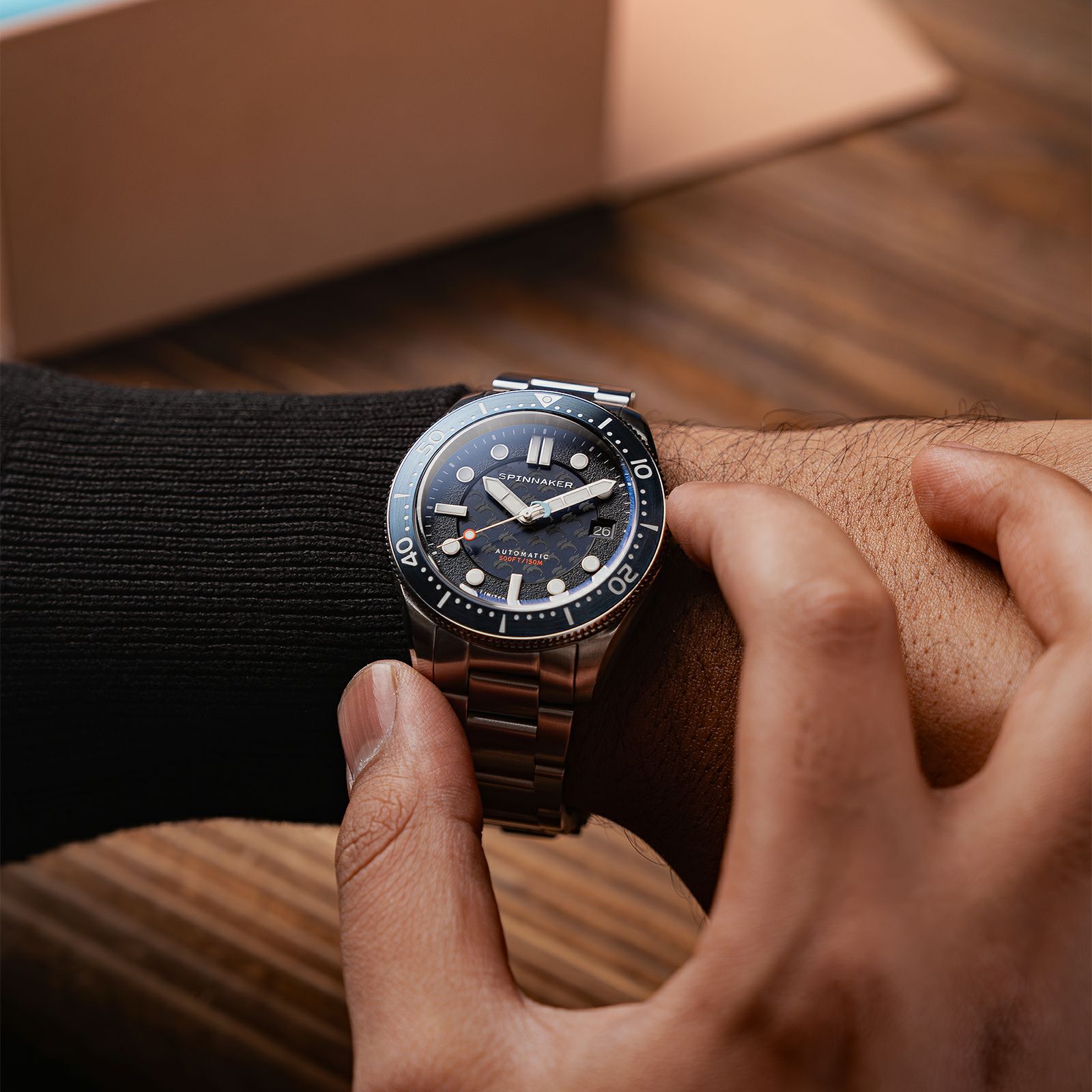 SPINNAKER  CROFT MID-SIZE AUTOMATIC スピニカー クロフト ミッドサイズオートマティック<br>ドルフィンプロジェクト  / SP-5129-11