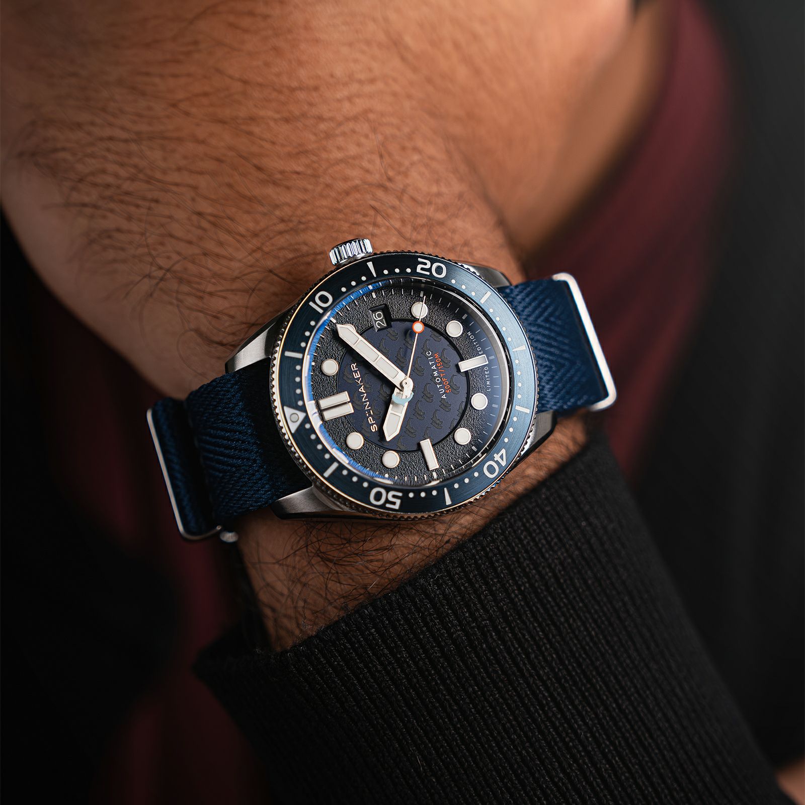SPINNAKER  CROFT MID-SIZE AUTOMATIC スピニカー クロフト ミッドサイズオートマティック<br>ドルフィンプロジェクト  / SP-5129-11