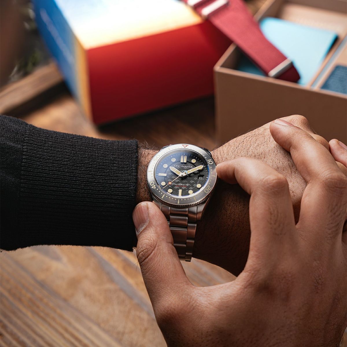 SPINNAKER  CROFT MID-SIZE AUTOMATIC スピニカー クロフト ミッドサイズオートマティック<br>ドルフィンプロジェクト  / SP-5129-22