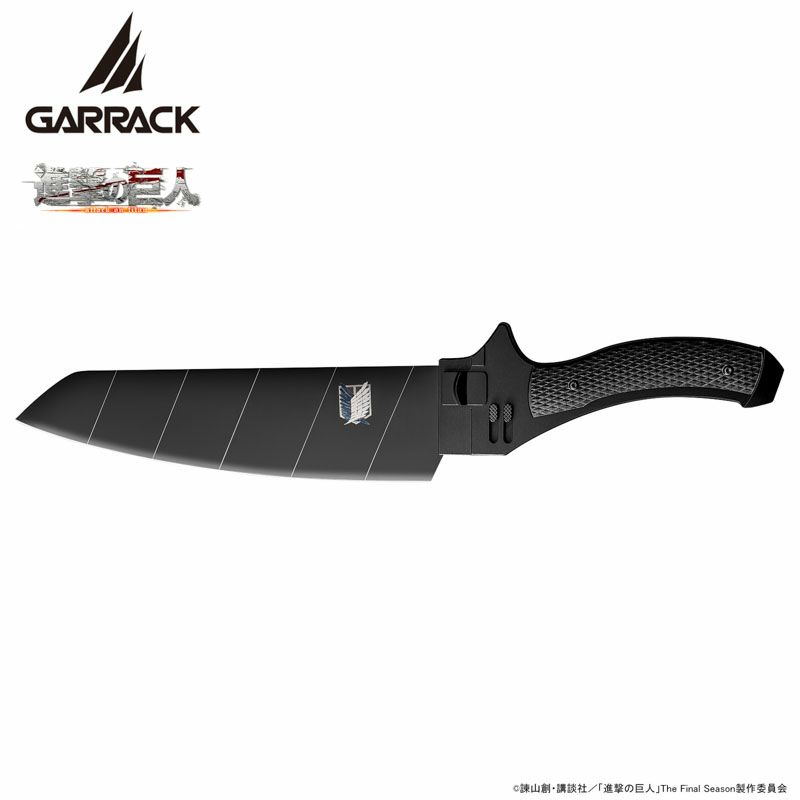 GARRACK 進撃の巨人 ギャラック 進撃の巨人×関市の包丁超硬質ブレード包丁　3徳包丁(NINJA ver) /NIN-3H-SK-BK