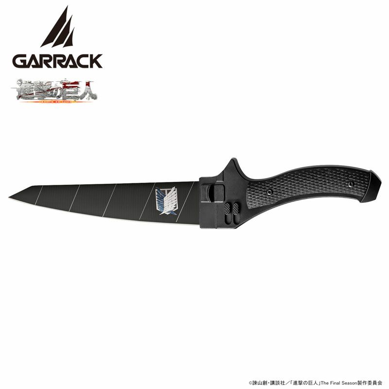 GARRACK 進撃の巨人 ギャラック 進撃の巨人×関市の包丁超硬質ブレード包丁  ペティナイフ(NINJA ver) /NIN-PK-SK-BK