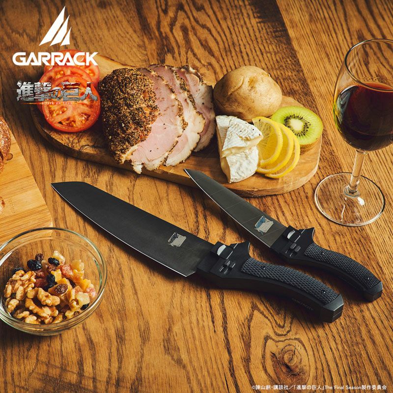 GARRACK 進撃の巨人 ギャラック 進撃の巨人×関市の包丁超硬質ブレード包丁  ペティナイフ(NINJA ver) /NIN-PK-SK-BK