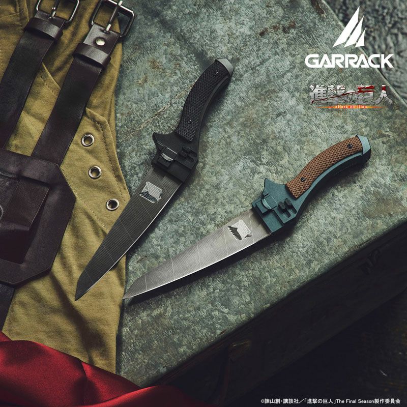 GARRACK 進撃の巨人 ギャラック 進撃の巨人×関市の包丁超硬質ブレード包丁  ペティナイフ(NINJA ver) /NIN-PK-SK-BK