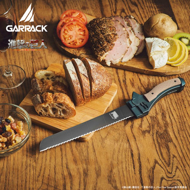GARRACK 進撃の巨人 ギャラック 進撃の巨人×関市の包丁超硬質ブレード包丁  パン切り包丁 /NIN-PH-SK-SV