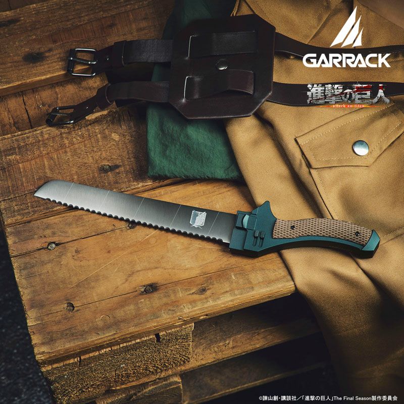 GARRACK 進撃の巨人 ギャラック 進撃の巨人×関市の包丁超硬質ブレード包丁  パン切り包丁 /NIN-PH-SK-SV