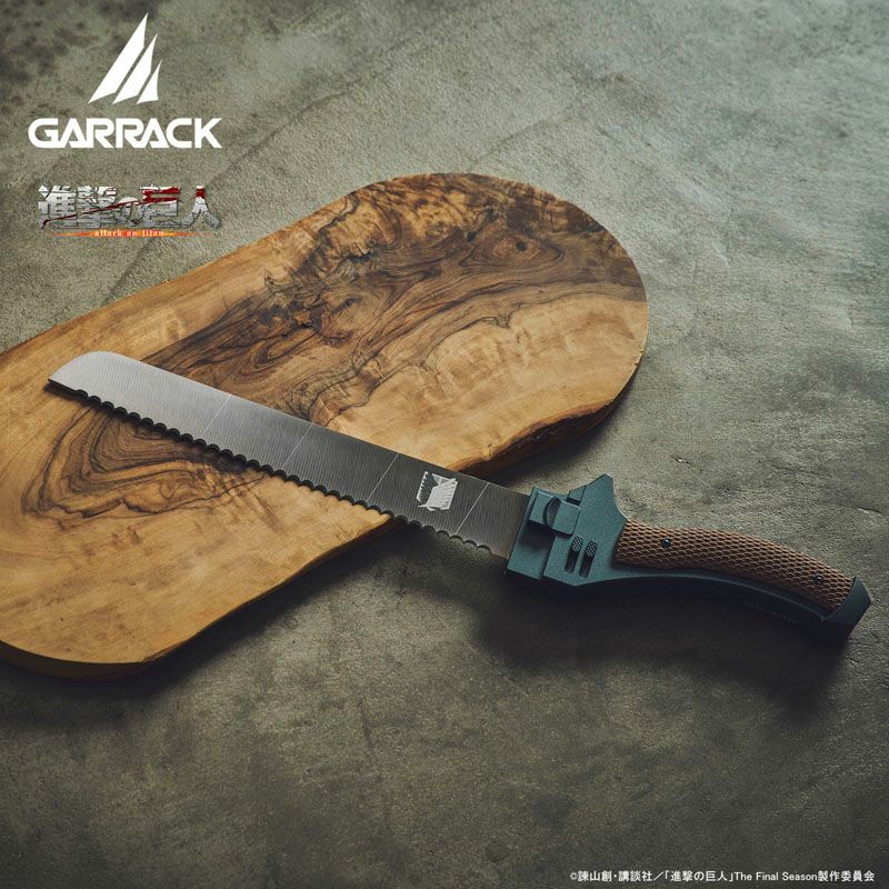 GARRACK 進撃の巨人 ギャラック 進撃の巨人×関市の包丁超硬質ブレード包丁  パン切り包丁 /NIN-PH-SK-SV