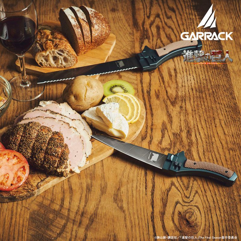 GARRACK 進撃の巨人 ギャラック 進撃の巨人×関市の包丁超硬質ブレード包丁  パン切り包丁 /NIN-PH-SK-SV