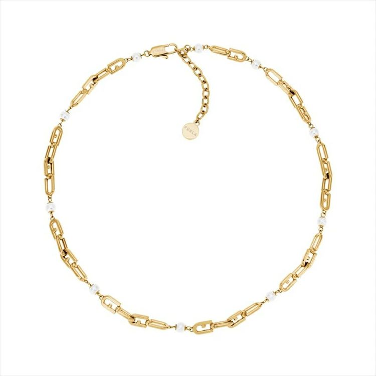 FURLA  FURLA CHAINED LOGO NECKLACE フルラ フルラ チェーン ロゴ ネックレス / FJ0926NTU