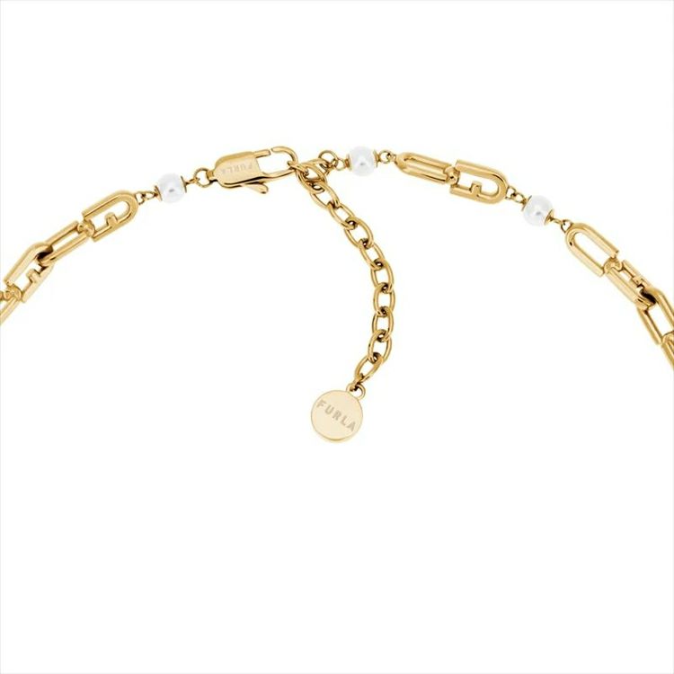 FURLA  FURLA CHAINED LOGO NECKLACE フルラ フルラ チェーン ロゴ ネックレス / FJ0926NTU