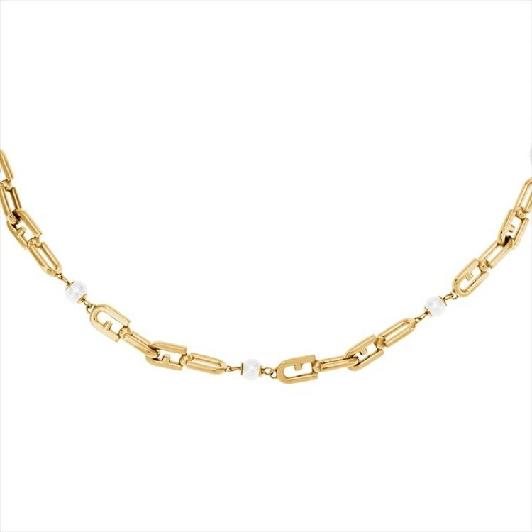 FURLA  FURLA CHAINED LOGO NECKLACE フルラ フルラ チェーン ロゴ ネックレス / FJ0926NTU