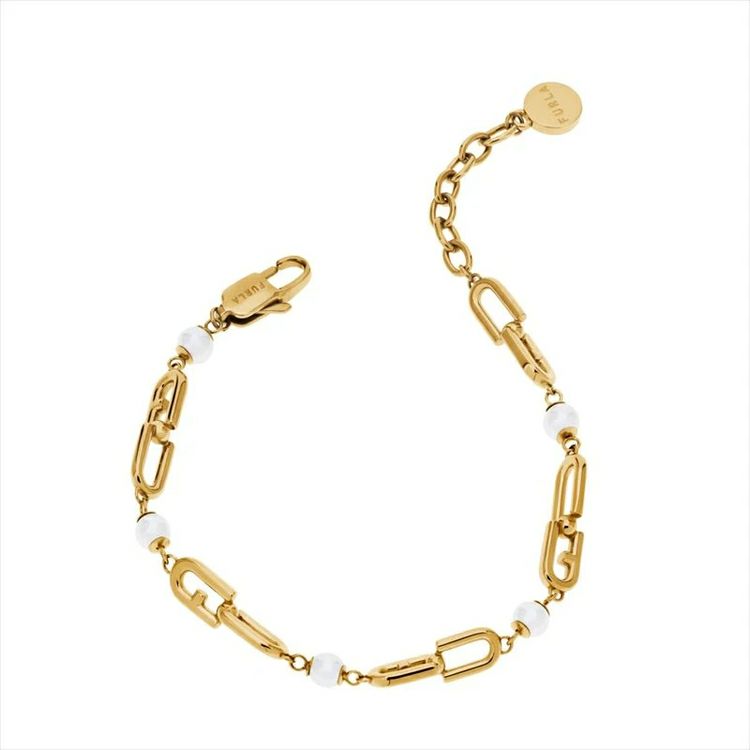 FURLA  FURLA CHAINED LOGO BRACELET フルラ フルラ チェーン ロゴ ブレスレット / FJ0928BTU