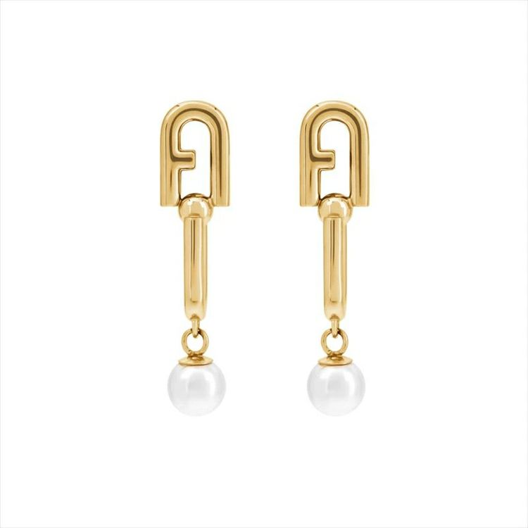 FURLA  FURLA CHAINED LOGO フルラ フルラ チェーン ロゴ  ピアス / FJ0930ETU