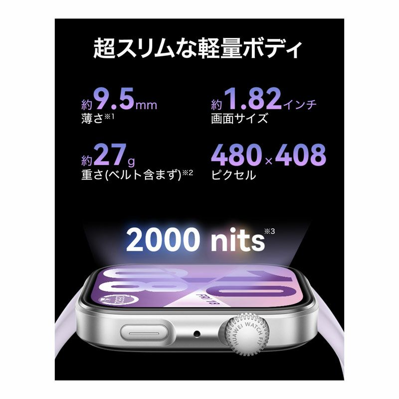 HUAWEI  WATCH FIT 4 ファーウェイ ウォッチ FIT 4 / SYA-B09-GRY