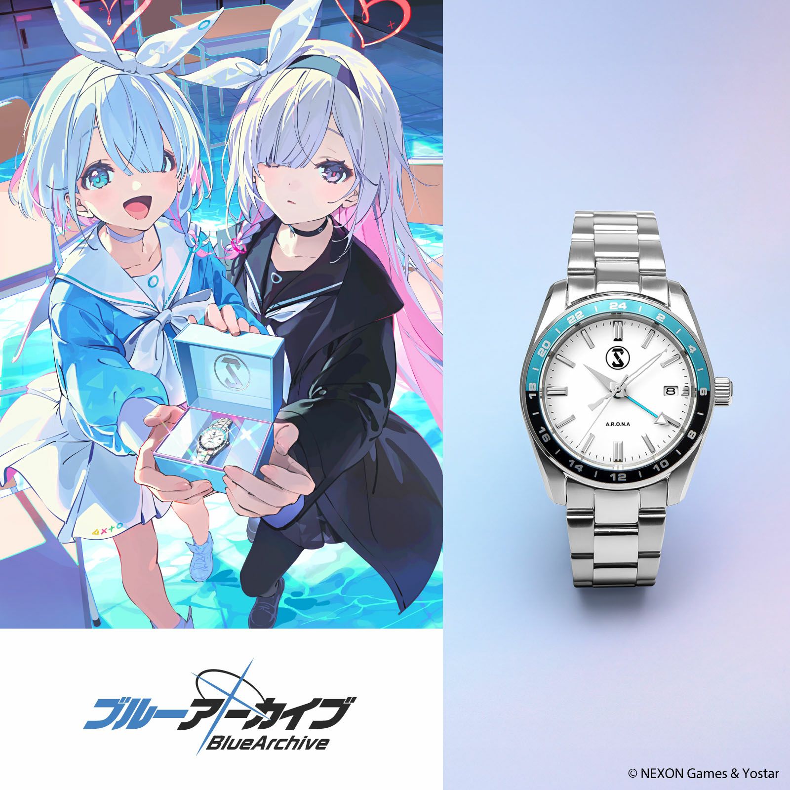 Blue Archive アロナ＆プラナ モデル ブルーアーカイブ -Blue Archive- オリジナルウォッチ アロナ＆プラナ モデル / BA39ARPL