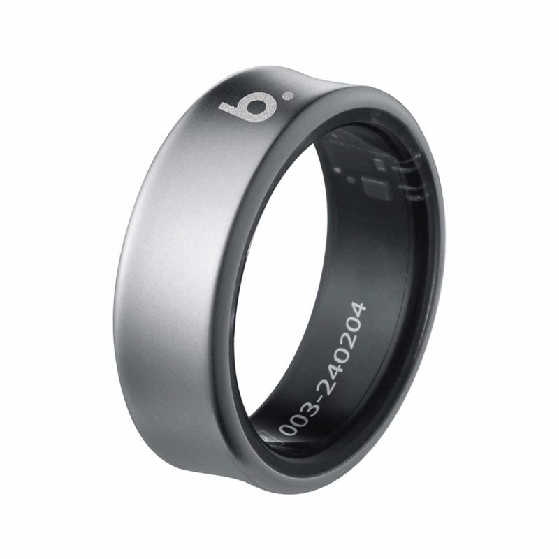 b.ring (サイズ7) ブリング スマートリング チタン シルバー / B074TNSVRNG