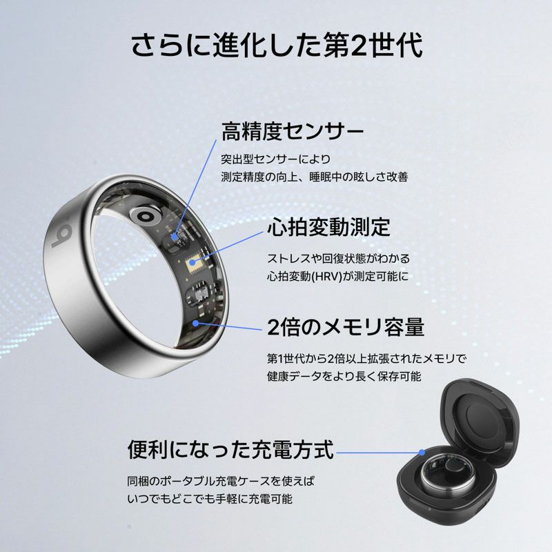 b.ring (サイズ11)ブリング スマートリング G2モデル チタン ブラック  / B115TNBK2
