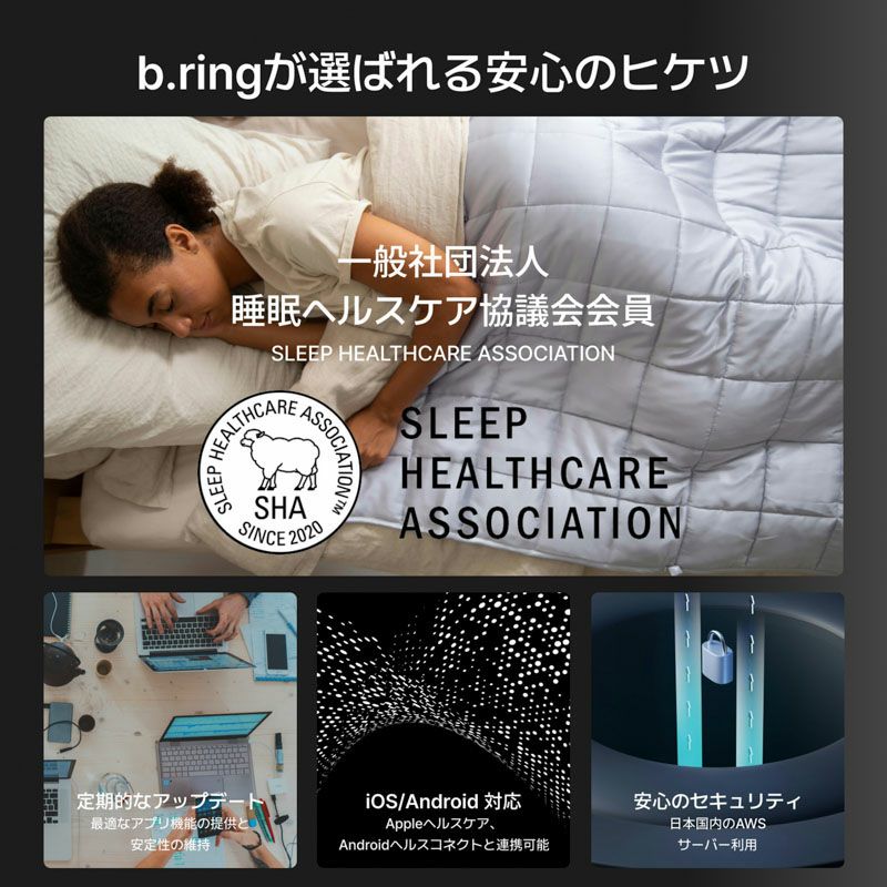 b.ring (サイズ11)ブリング スマートリング Proモデル チタン ローズゴールド  / BP115TNRG1